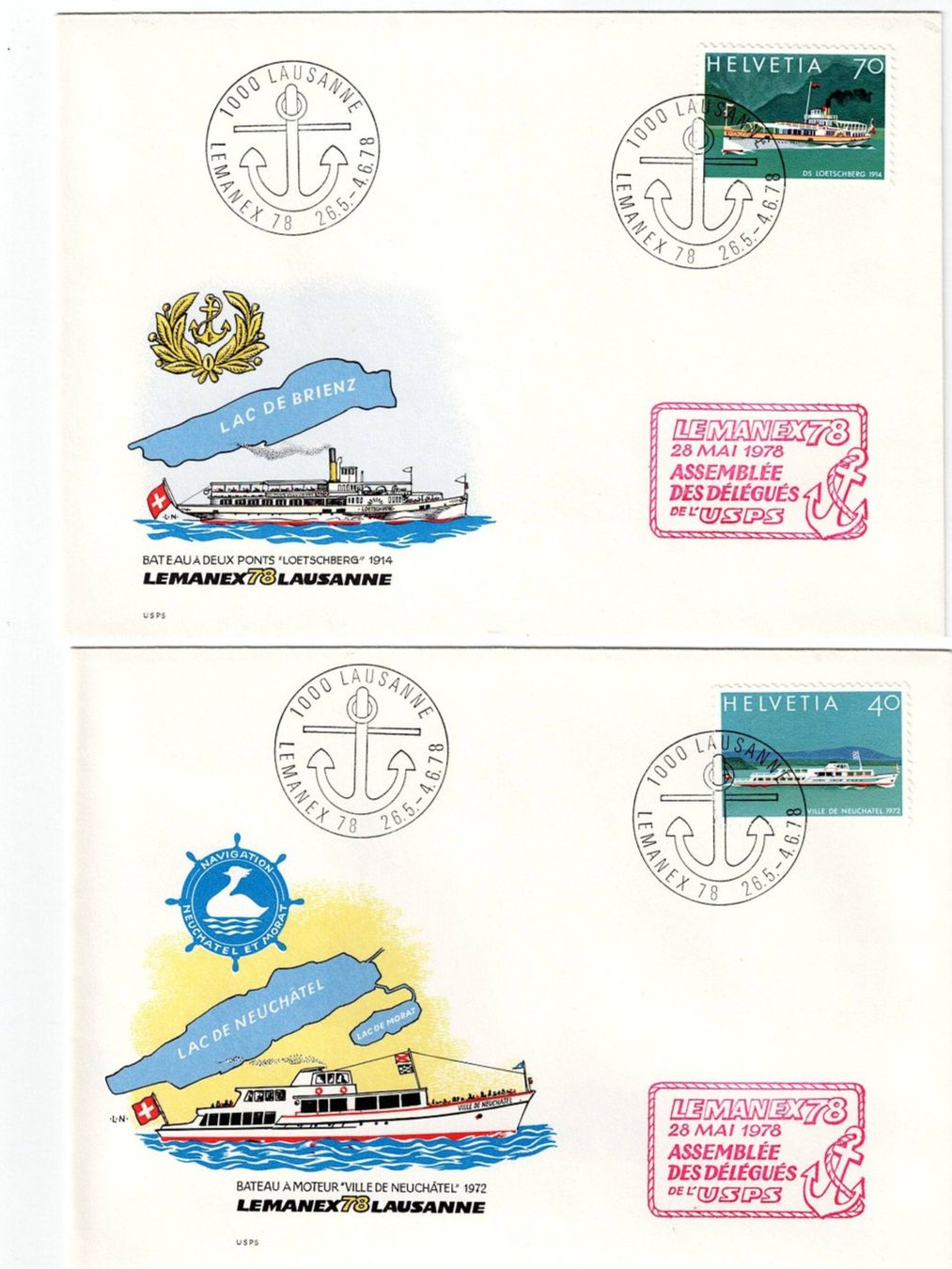 Alle Briefmarken: Schweiz, Lemanx 1978, 14 verschiedene Couverts – Gebraucht aus Hinteregg von McCharly01 3