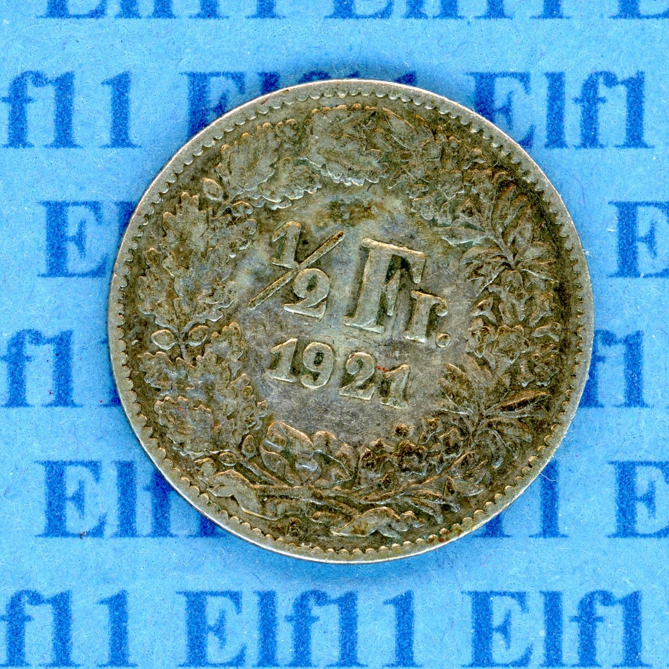 Alle Münzen: CHF___0.50 1921 ss+ 50 Rappen – Gebraucht aus Widnau von Elf11
