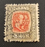 Island alte briefmarke