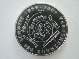 20 Franken Gedenkmünze 2009 Verkehrshaus Schweiz ***TOP***