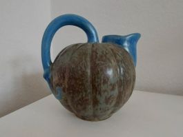Rarität "Kürbis" Keramik Kanne Louis Lourioux Jugendstil