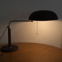 Schreibtischlampe Belux dunkelbraun von Alfred Müller