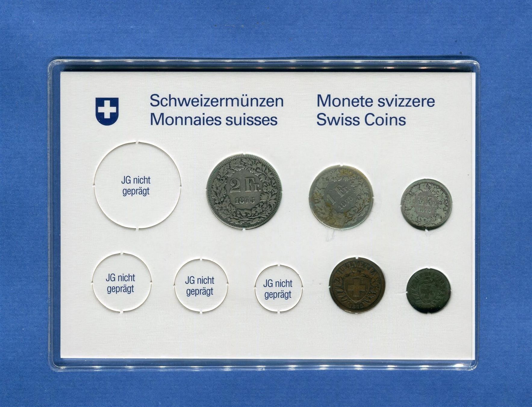 Alle Münzen: (816) Münzsatz 1875 Silber komplett – Gebraucht aus Rüthi (Rheintal) von erdnuessli1