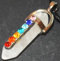 Halskette 3E – Bergkristall mit 7 Chakra