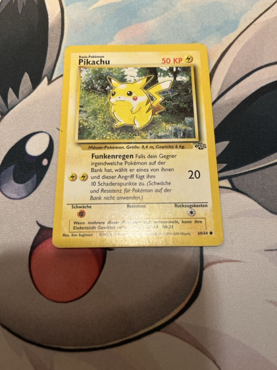 Pokémon Carte collezionabili: Pikachu 60/64 near mint – Nuovo (secondo la descrizione) da Buchs AG venduto da Noe5033