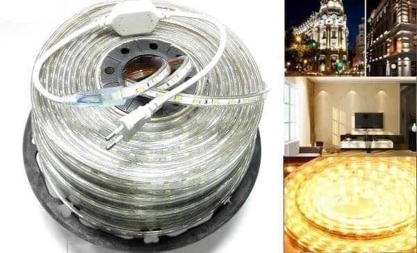 20 800 LED Schlauch Lichterkette Außen Anschließbar, Warweiß LED