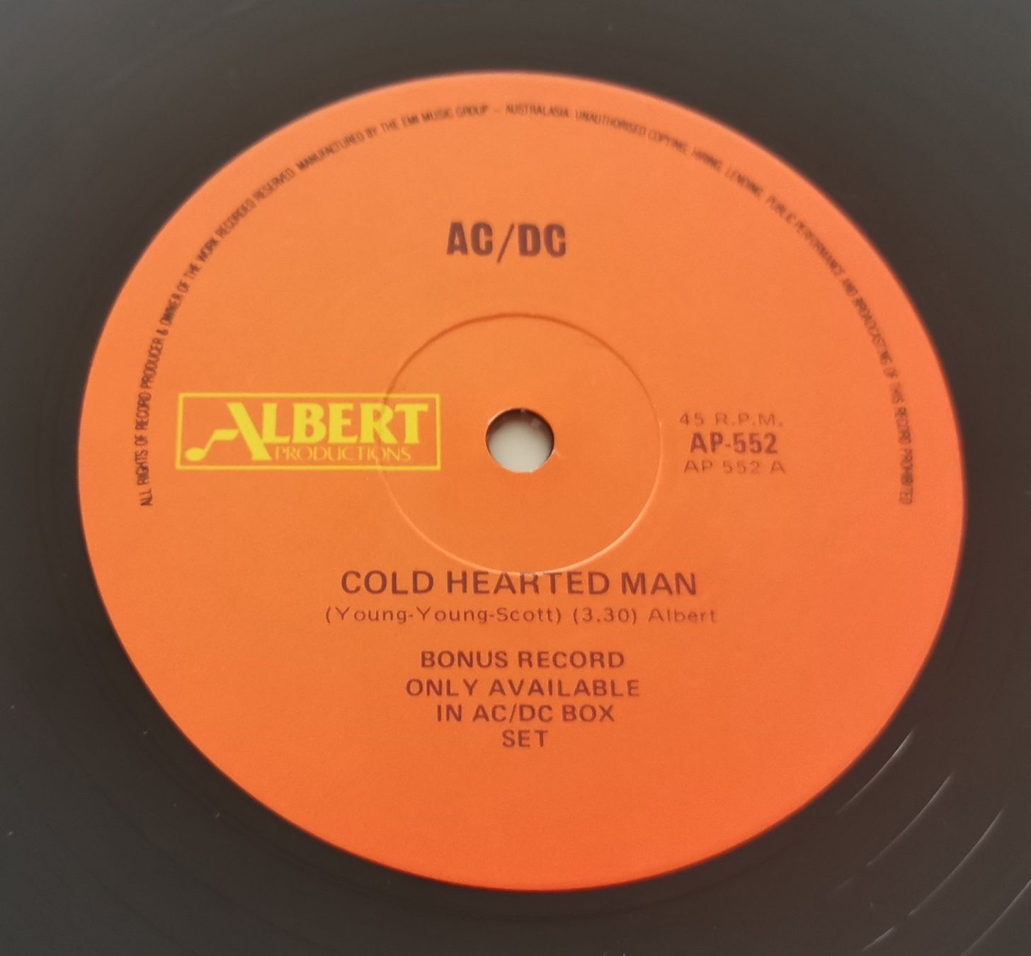 Schallplatten: AC/DC: Cold hearted man 12" rare Australia only – Gebraucht aus Münchwilen TG von Swb 5
