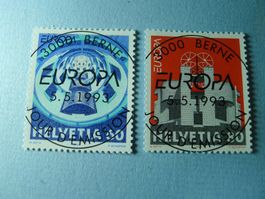 1993 Europa ET Vollstempel 846+847