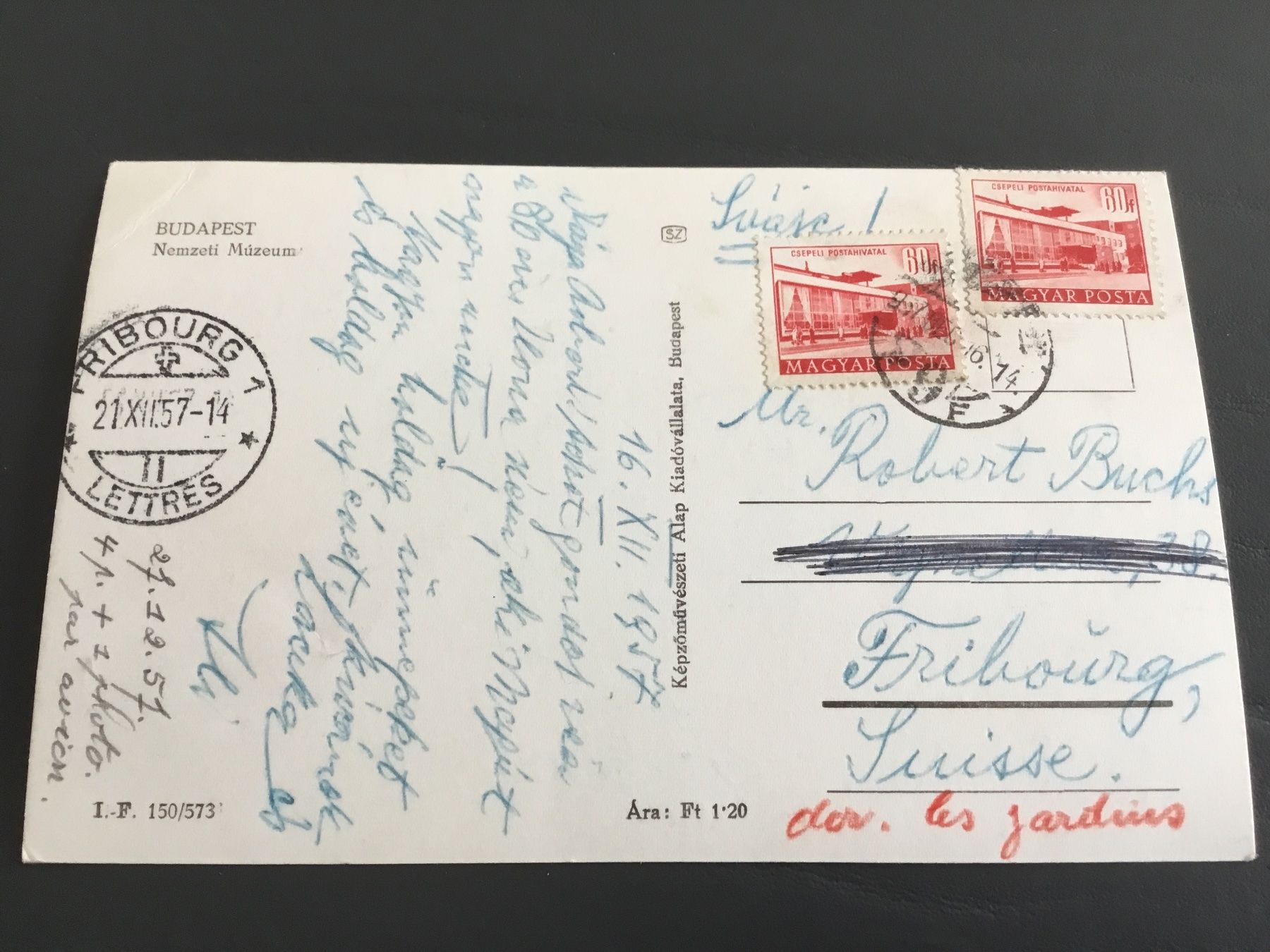 Cartoline postali: Budapest – Usato da Kerzers venduto da Georges3210 1