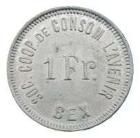 Jeton * Société Coopérative de Consommation l'Avenir Bex RRR