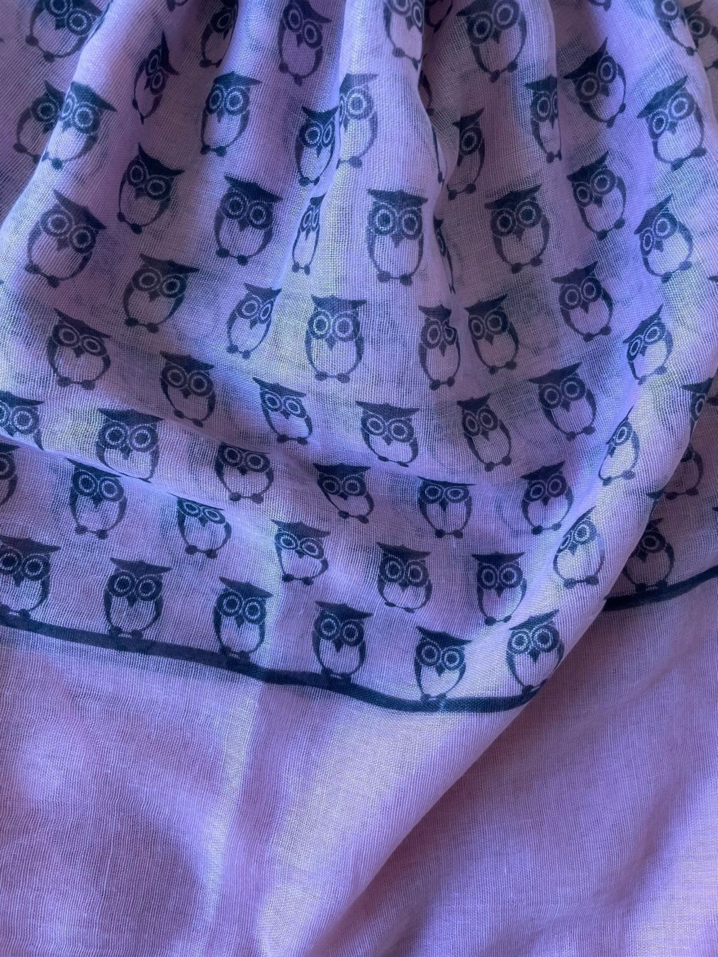 Foulard & Sciarpe: Rosa Schal mit Eulen – Usato da Chur venduto da adien 2