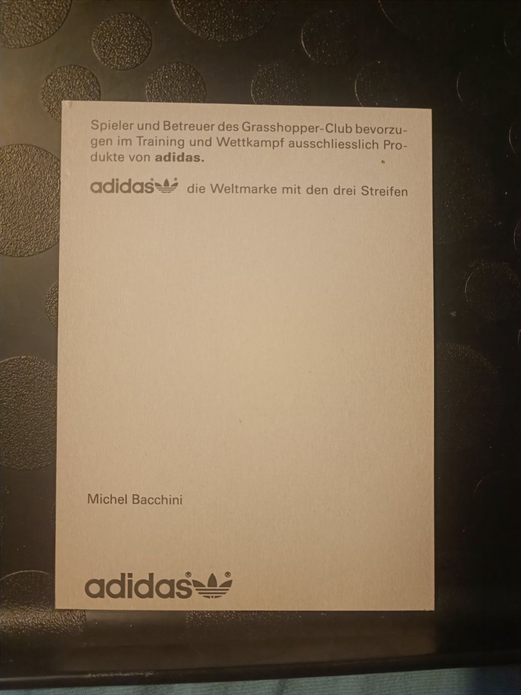 Autogramme: Michael Bacchini -  GC ⚽ - handsignierte Autogrammkarte – Gebraucht aus Menziken von Artographs 1