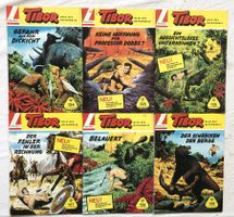 TIBOR - HELD DES DSCHUNGELS - 6x Hefte - Nr.124-129