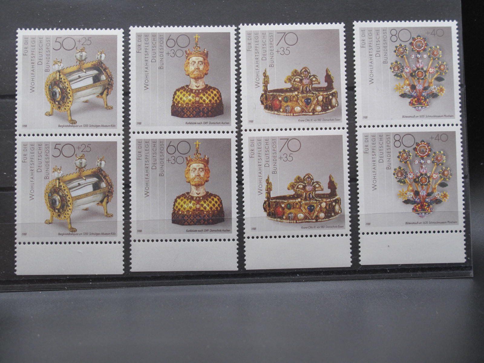 Tutti i francobolli: BRD 1988 Gold & Silberschmiedkunst 2er ** – Usato da Wil SG venduto da fva01