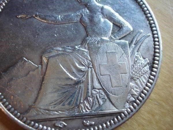 Alle Münzen: 5 Franken 1851  VZ-UNZ – Gebraucht aus Erlach von Net-Coins 3