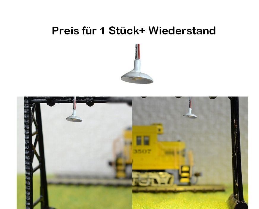 Modelleisenbahnen: LED-Hängelampe 3/12-18V DC weiss – Neu (gemäss Beschreibung) aus Luzern von Salefactory