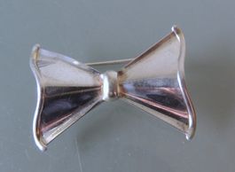 Silber 925 Schleifen Brosche 35 x 25 mm