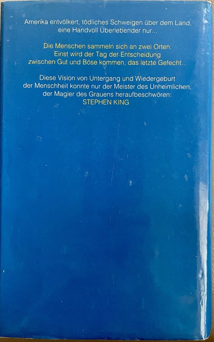 Libri: DAS LETZTE GEFÄCHT - STEPHEN KING - GEBUNDENE AUSGABE – Usato da Buchs AG venduto da fischli610 1