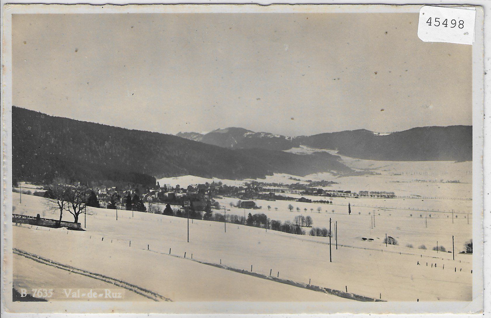 Cartoline postali: Val de Ruz en hiver – Usato da Ettingen venduto da Kartenplanet