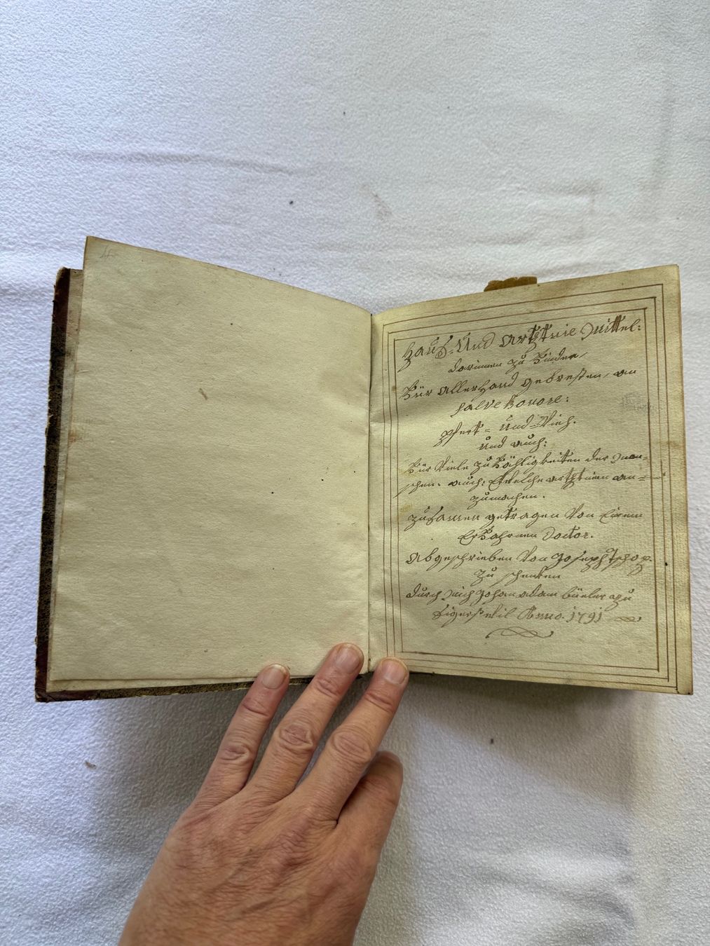 Libri: Handgeschriebene Buch 1791 – Usato da Bern venduto da xberg36