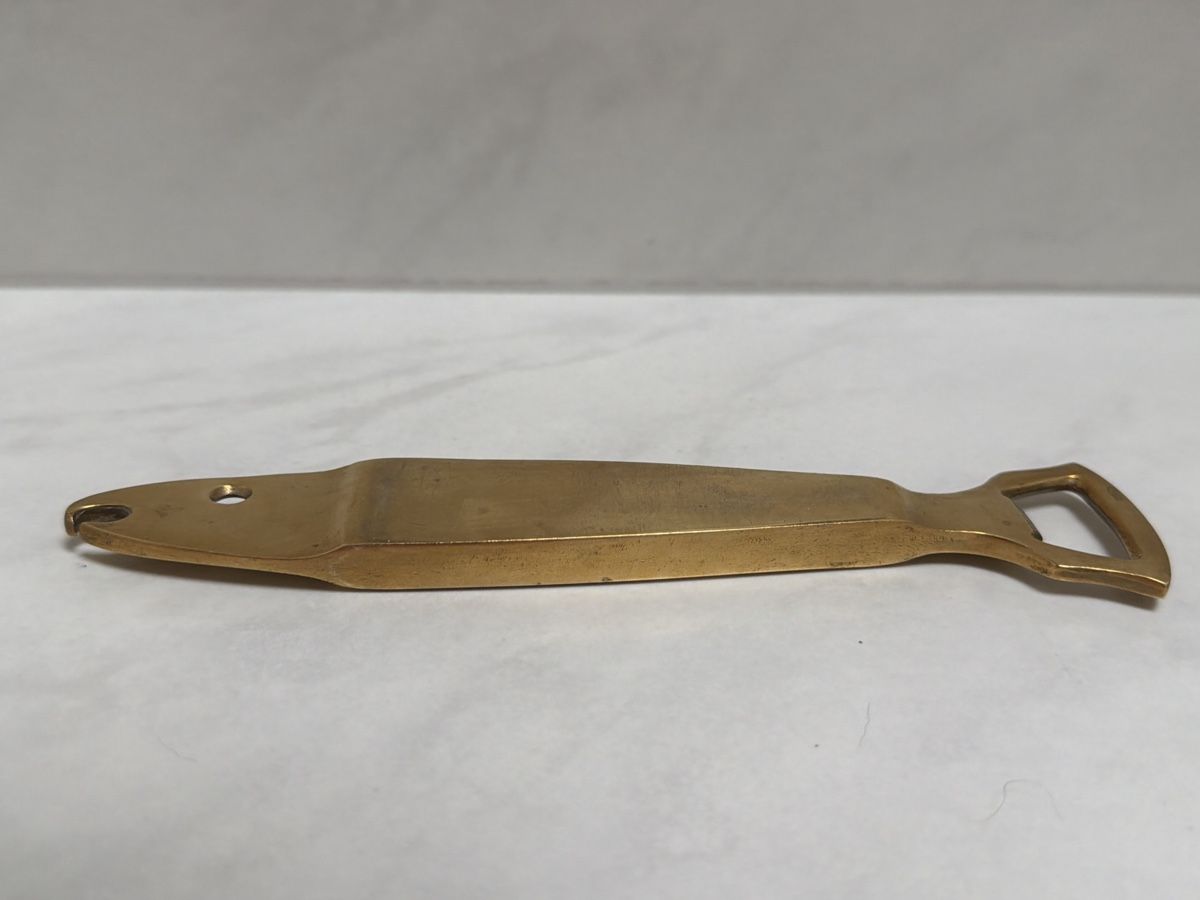 Apribottiglie & Tappi per chiusura: Flaschenöffner in Fischform, Messing. Vintage. – Usato da Biberist venduto da Momo33 4
