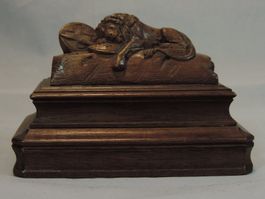 Löwendenkmal Luzern, Löwen Figur, Holz Schnitzerei