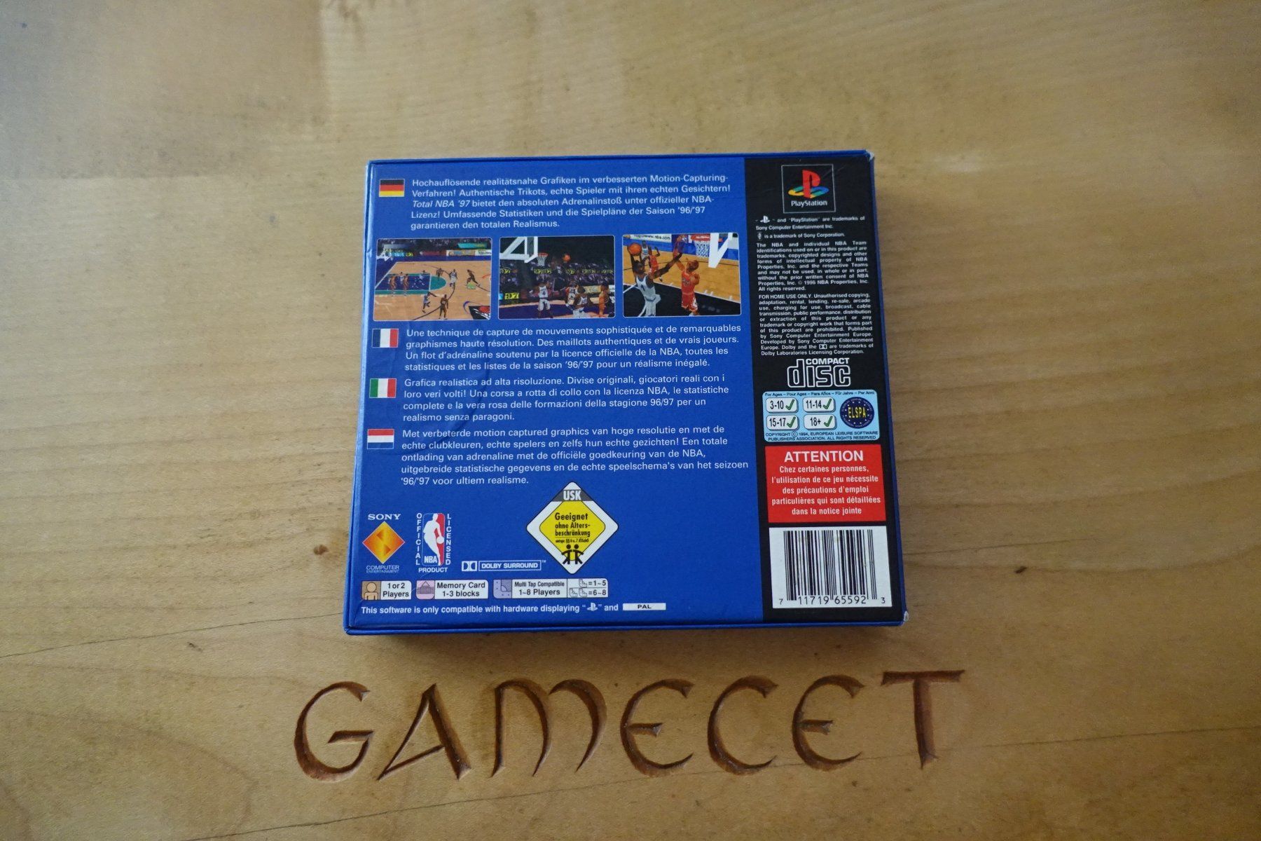 Sony Giochi: Total NBA '97 (Cardboard Case) – Usato da Steinach venduto da Gamecet 3