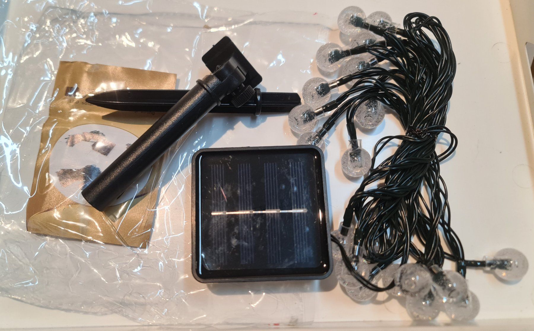 Ghirlande e barre luminose: Solar Kristall kugel Lichterketten 8 mod – Nuovo (secondo la descrizione) da Uerkheim venduto da Kaufoption 9