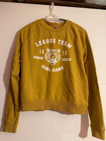 Senf Gelber Damen Pullover