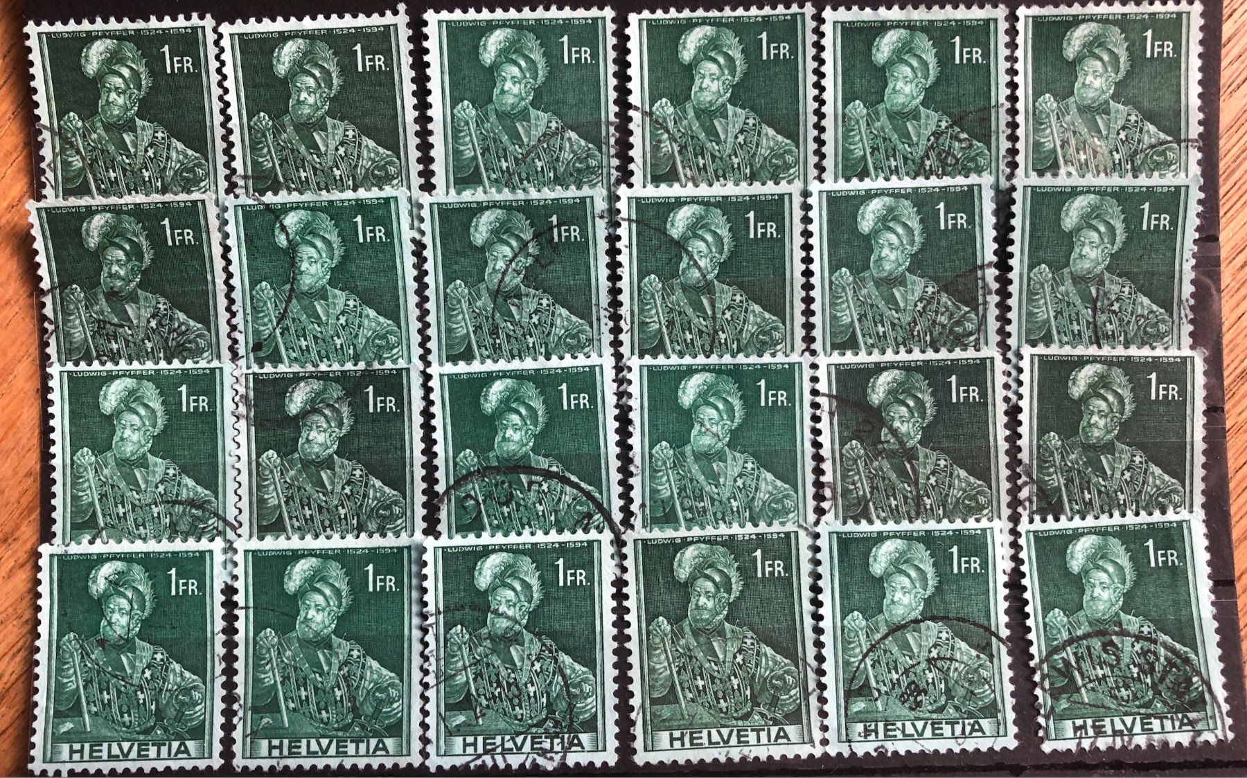 Tutti i francobolli: Nr.248 Steckkarte mit Stempel     – Usato da Aarau venduto da Billa007