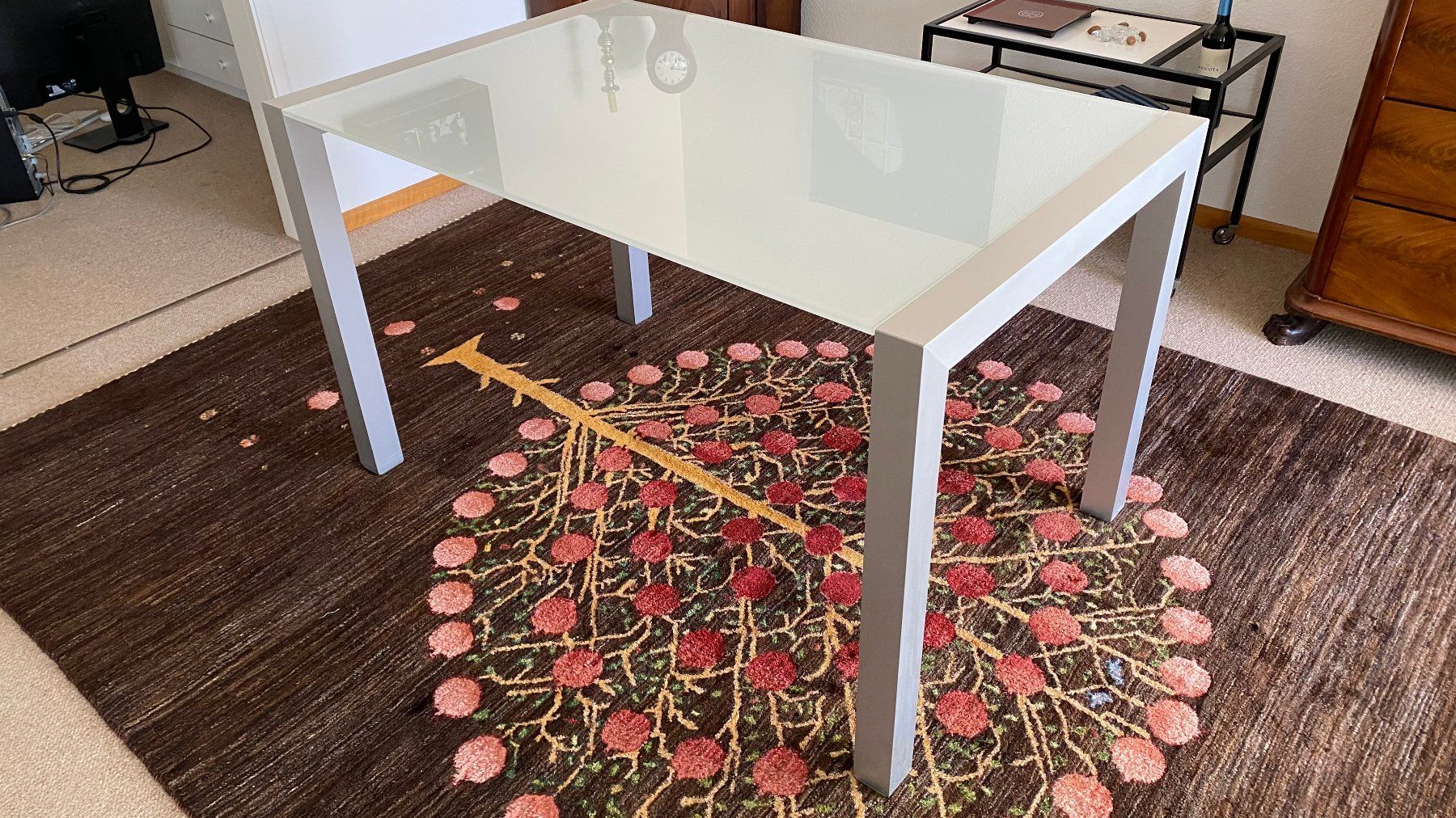 Tavoli: Esstisch Glas/Aluminium ausziehbar – Usato da Zürich venduto da pdufner