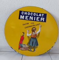 Emailschild Chocolat Menier Plaque émaillée 59 cm