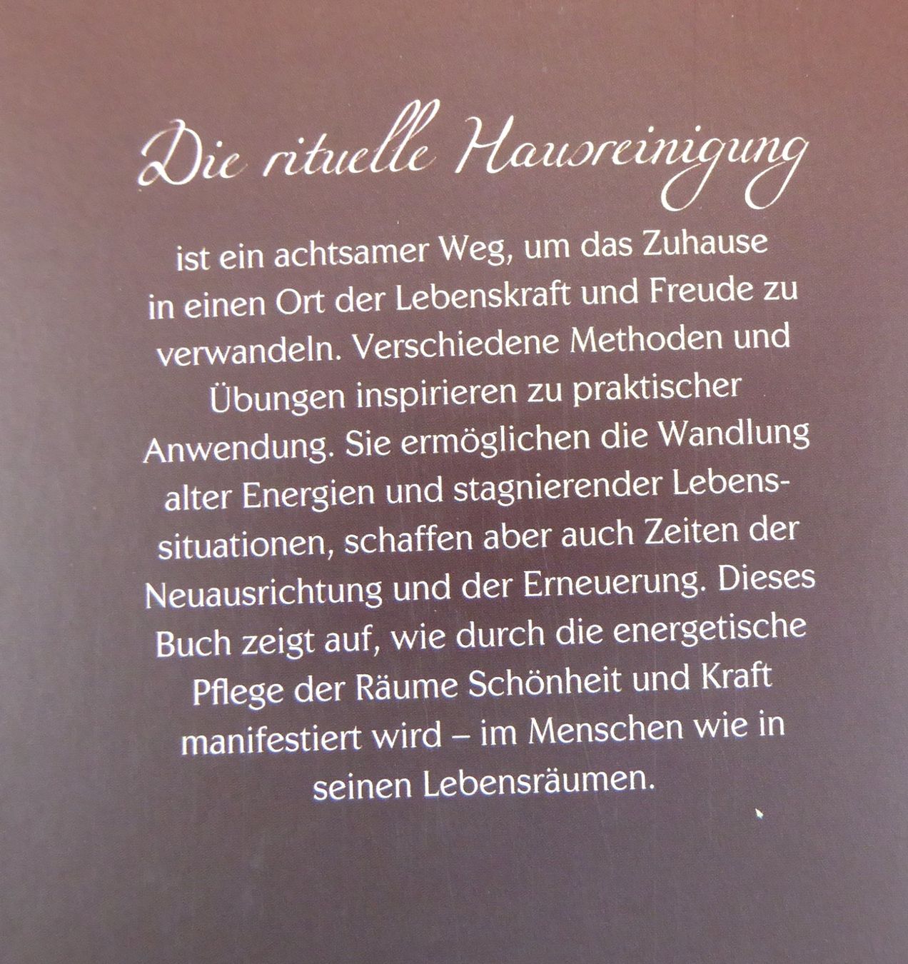 Libri: Rituelle Hausreinigung – Nuovo e nell'imballaggio originale da Mauren venduto da Yeelen 3