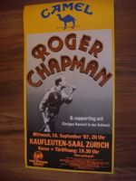 ROGER CHAPMAN Konzert Plakat - KAUFLEUTEN SAAL ZÜRICH 1987