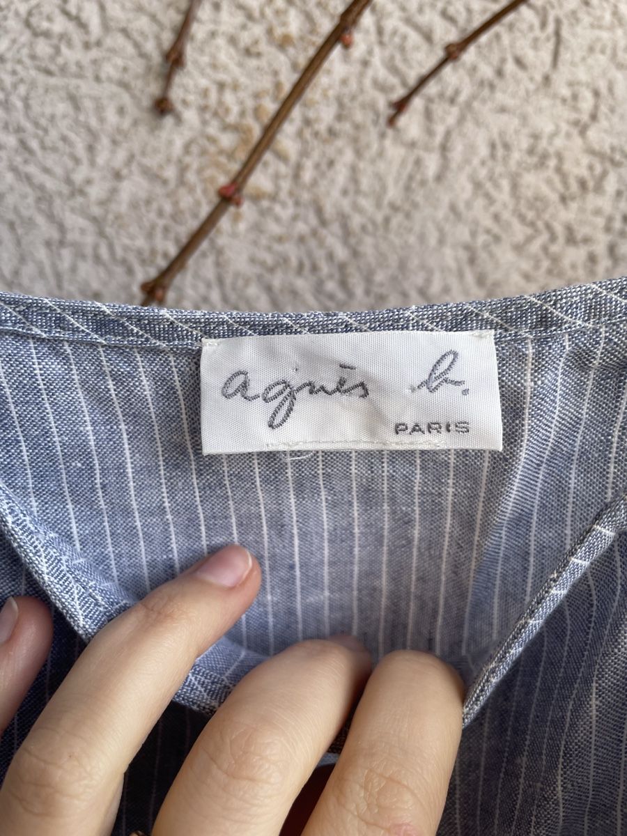 Kleider: Agnes b. Paris blaues Leinenkleid, Gr. S – Neu (gemäss Beschreibung) aus Zürich von vik_isi 2