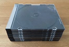 10 Slim Cases für CD-Aufbewahrung