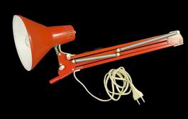 Lampe d'architecte rouge vintage – 1960