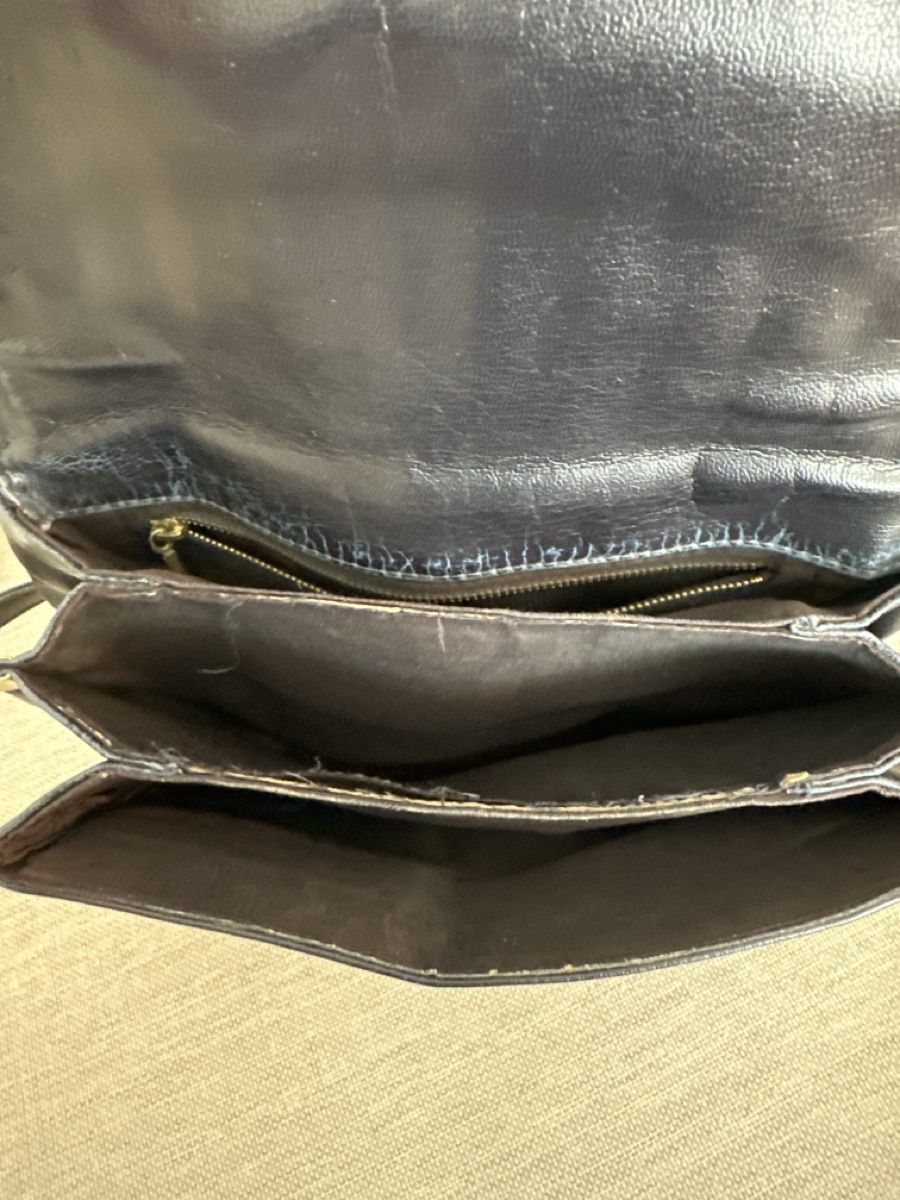 Sacs: Vintage leather bag dark blue  – D'occasion à Zürich par car_68nt 5