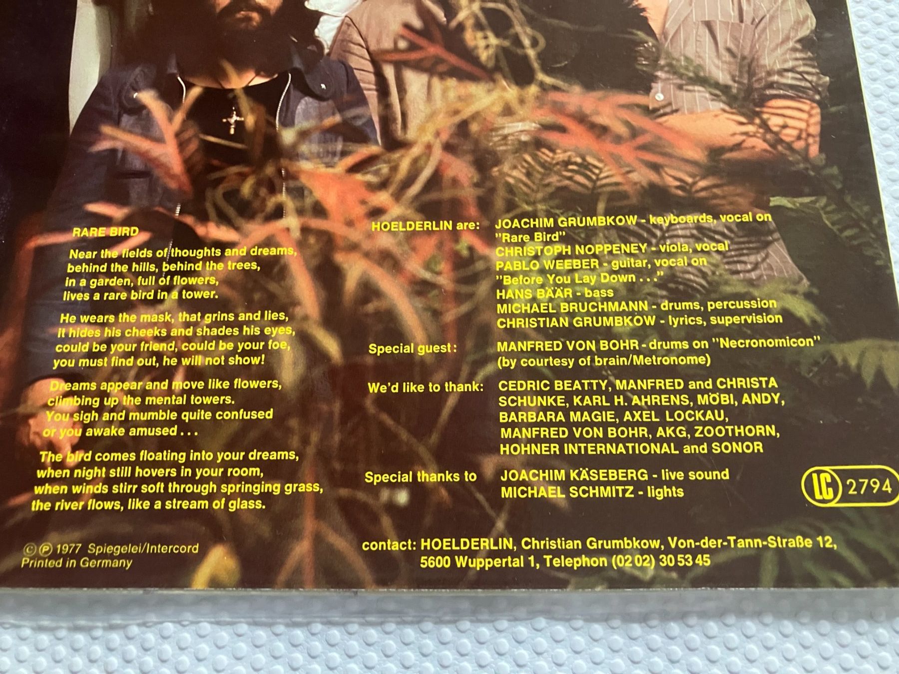 Dischi in vinile: Hoelderlin – Usato da Aarwangen venduto da Jukebox3 4