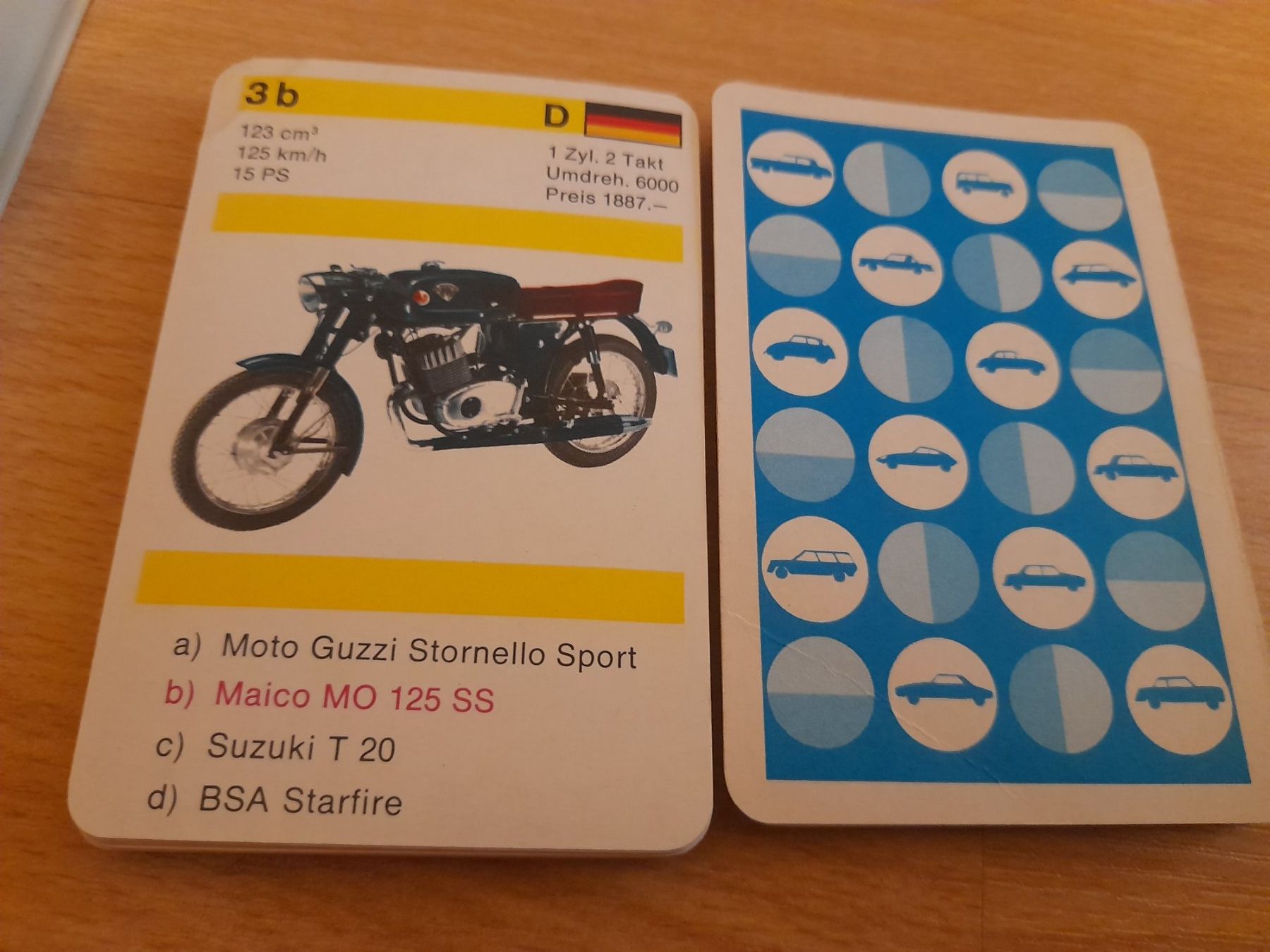Giochi: Oldtimer Motorräder Quartett F.X. Schmid – Usato da Lustmühle venduto da chevi03 3