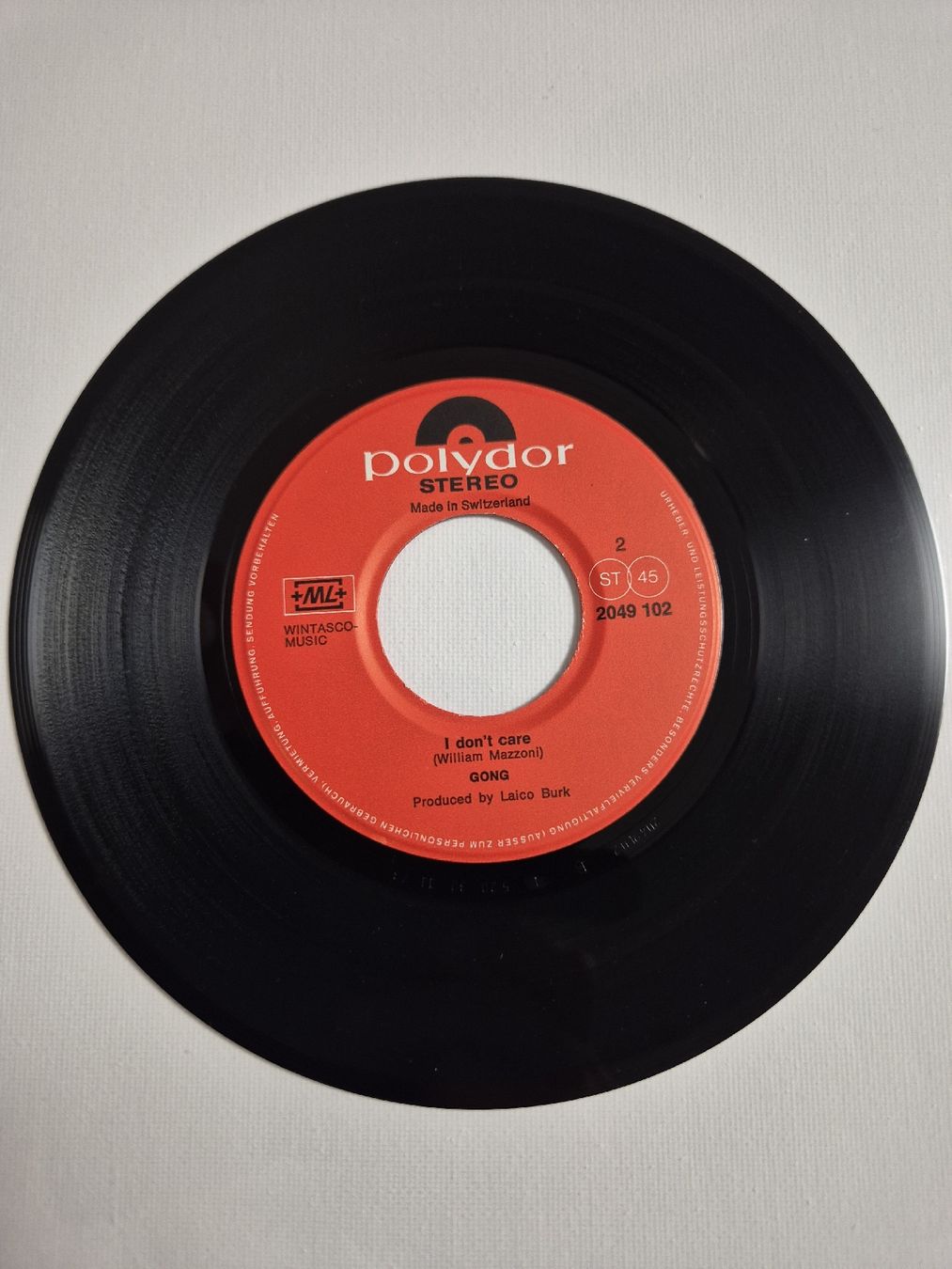 Dischi in vinile: Gong - Lost Thing / I Don't Care - Single 7 , CH – Nuovo (secondo la descrizione) da Uster venduto da newwave0 3