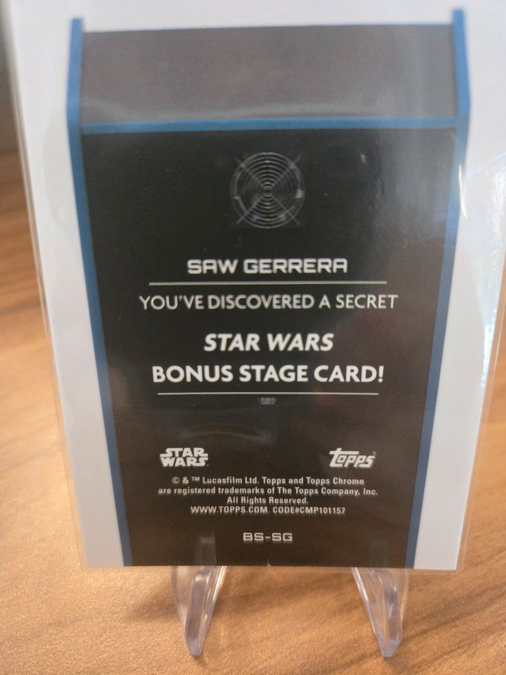 Star Wars Sammelbilder & Trading cards: Star Wars Chrome Saw Gerrera Bonus Stage Card – Gebraucht aus Pregassona von med_fk22 1