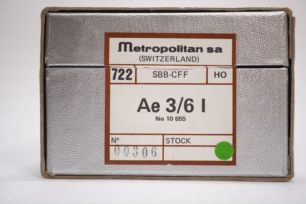 Metropolitan Modelleisenbahnen: 1œ Metrop 722 SBB Ae 3/6 I 10655 braun – Gebraucht aus Uetendorf von tigermuegi 9