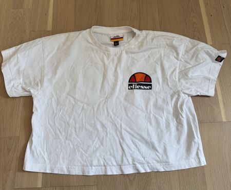 Ellesse Shirt UK 6 weiss, cropped fit
