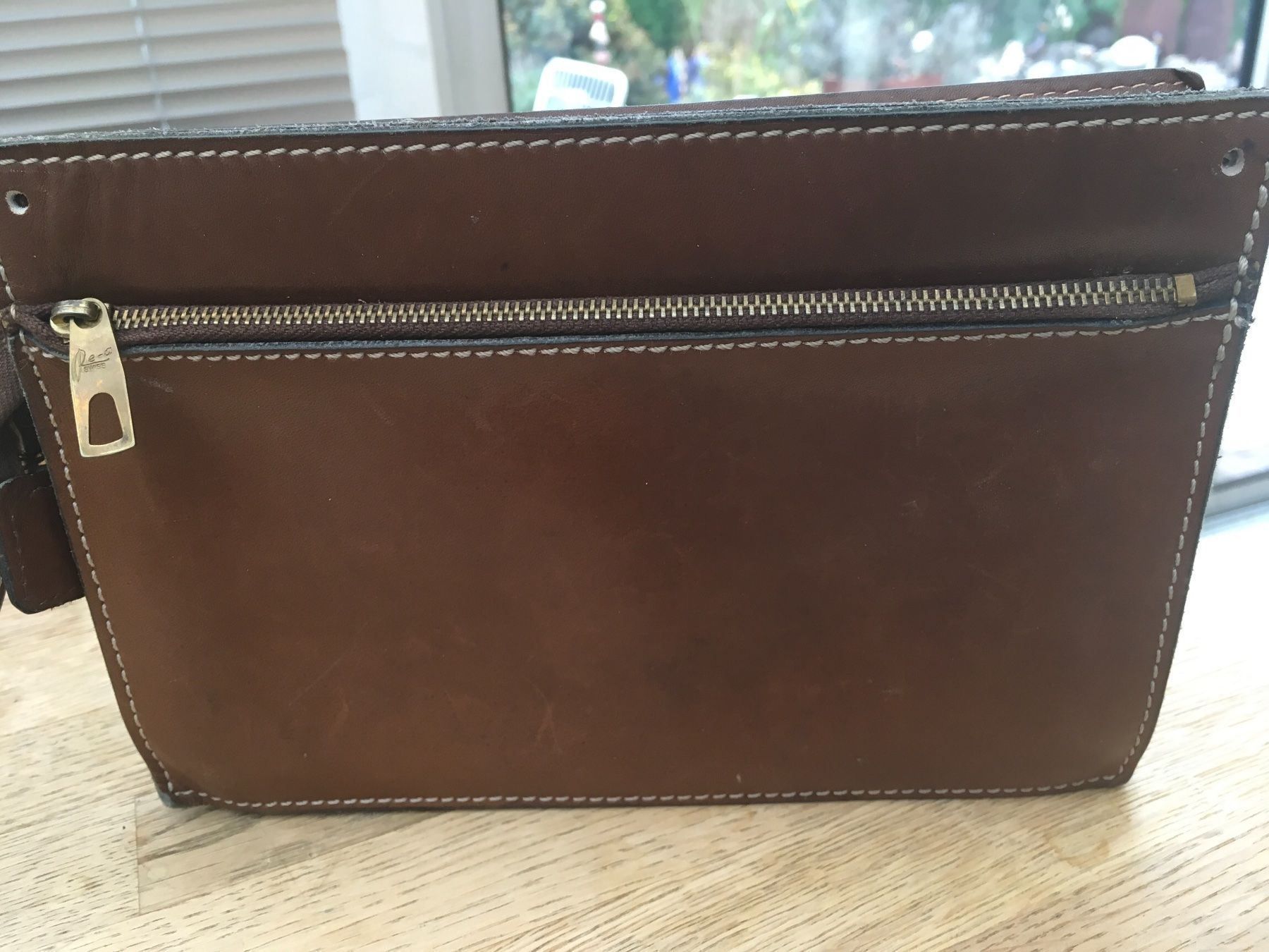 Taschen: Tasche, Pochette, Herren/Damen Leder, – Gebraucht aus Bern von antigua13 2