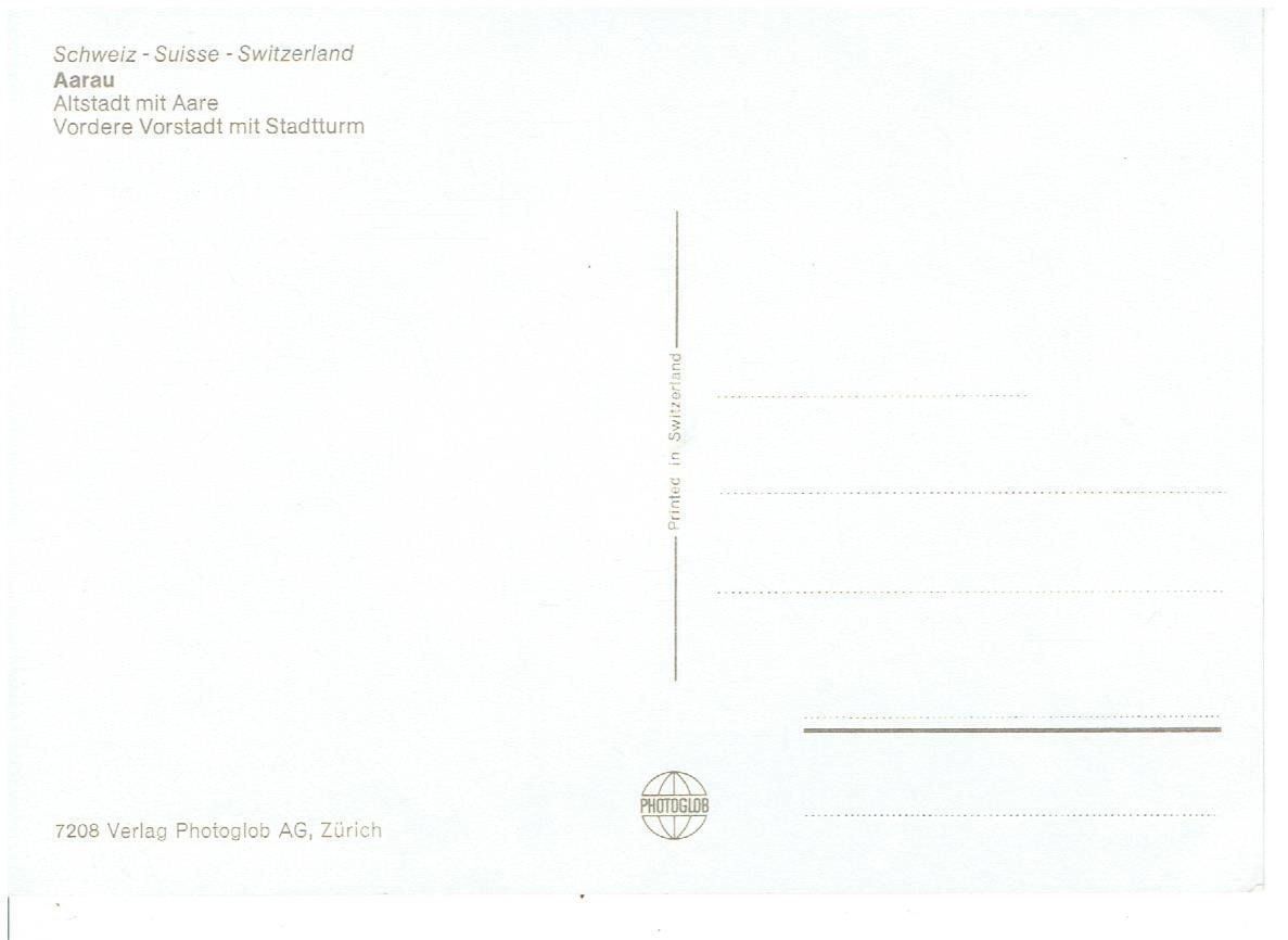 Cartes postales: AARAU – D'occasion à Flims - Dorf par Stagediver 1