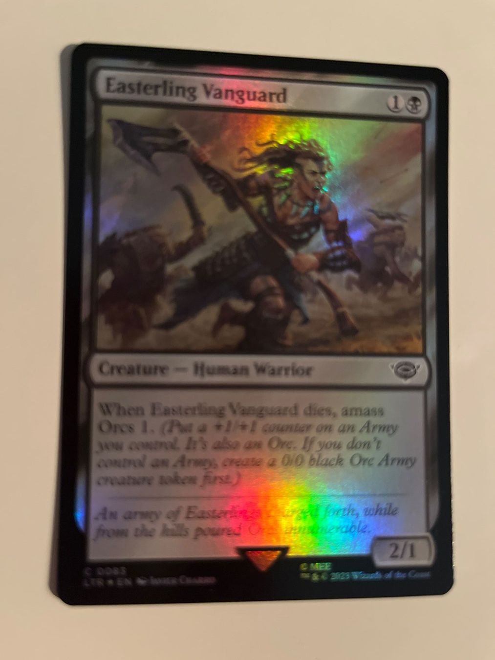 Magic The Gathering Carte collezionabili: 1 x Easterling Vanguard - FOIL - Magic: The Gathering - MtG – Usato da Kriens venduto da Shadi1980