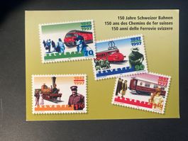 Schweiz 1997 Sonderkarte 150 Jahre Bahn Volksfest SStpl ZH