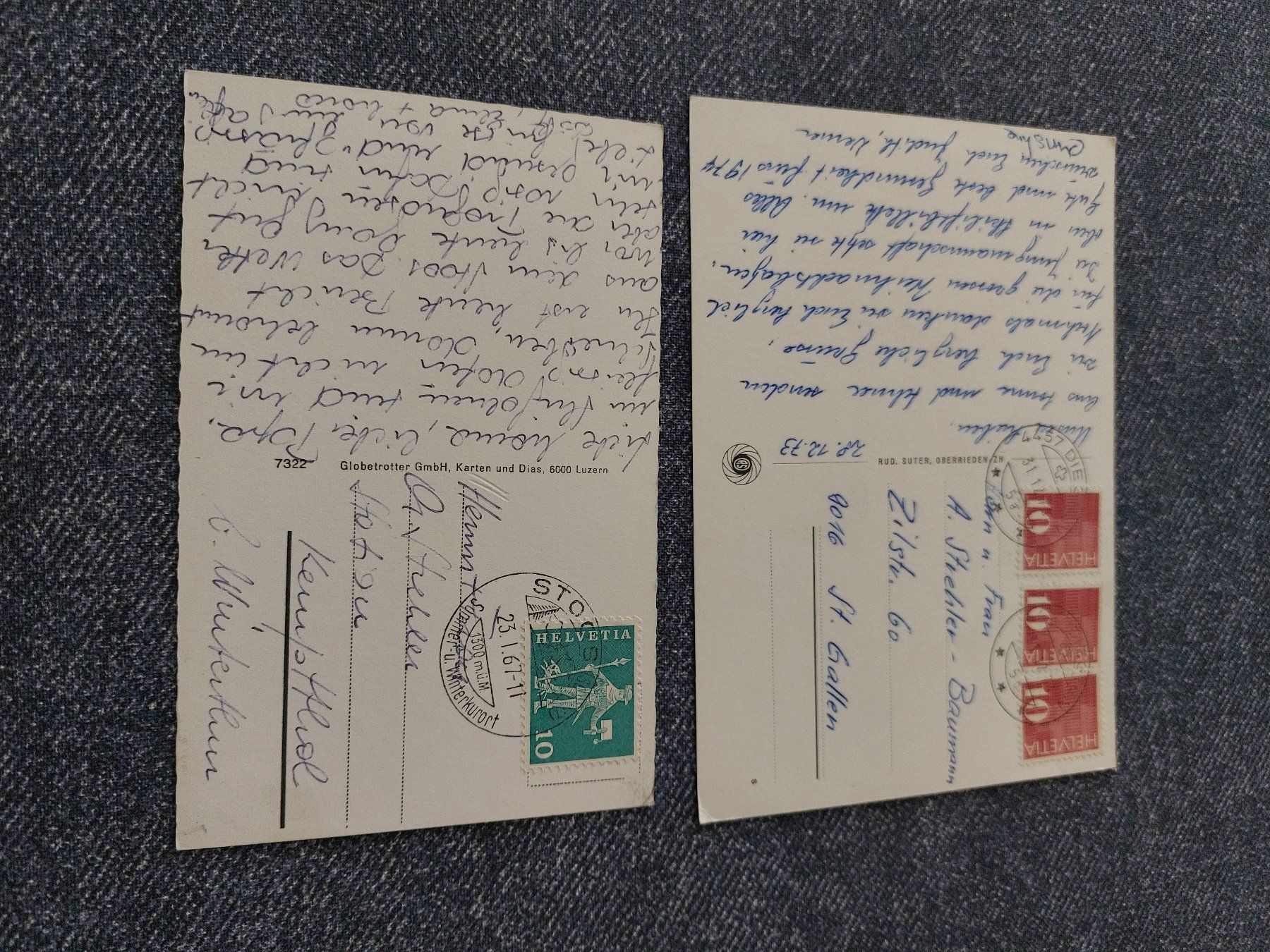 Cartoline postali: Antike Ansichtskarte / Postkarte vom Stoos 2 Stück – Usato da Winterberg ZH venduto da Evaanna0 2