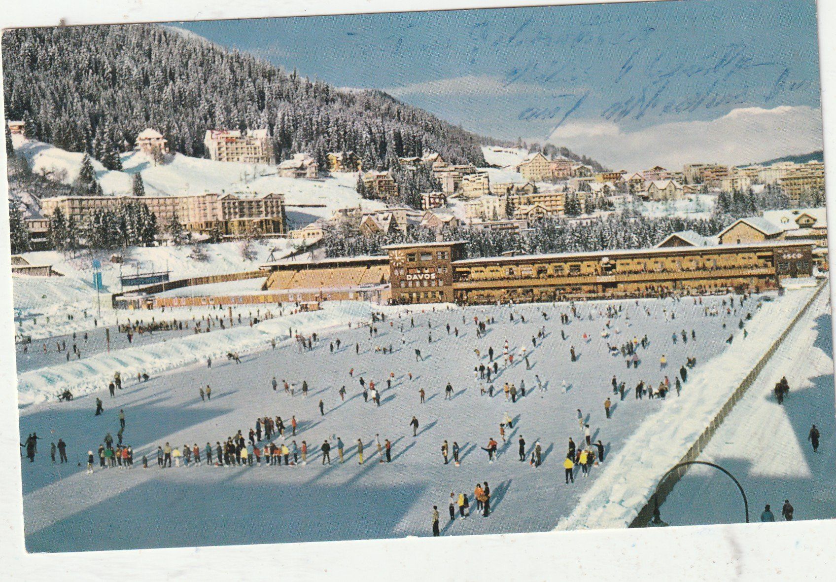 Ansichtskarten: Davos Sportplatz – Gebraucht aus Lumbrein von made02